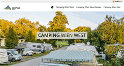 Desktop Screenshot of campingwien.at
